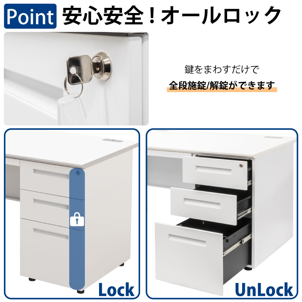 オフィスデスク 片袖デスク 幅140cm 奥行70cm 高さ72cm スチール オフィスデスク 片袖デスク 幅140cm 奥行70cm 高さ72cm スチール