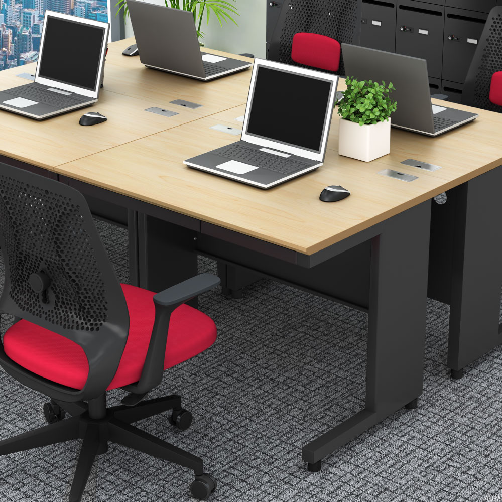 オフィスデスク スチールデスク 幅1000 奥行700 高さ720mm 平机