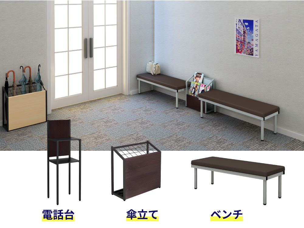 おしゃれ パンフレットスタンド 2段 A4サイズ マガジンラック 雑誌収納