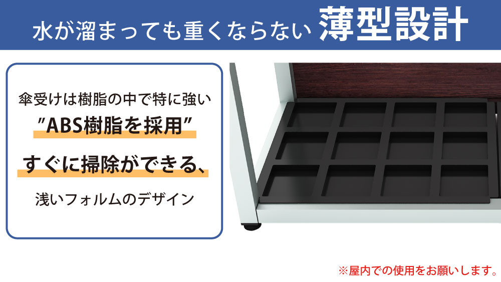 傘立て専用 受け皿 2枚セット 12本入れ 24本入れ ブラック オプション品 簡単お手入れ 家具のAKIRA