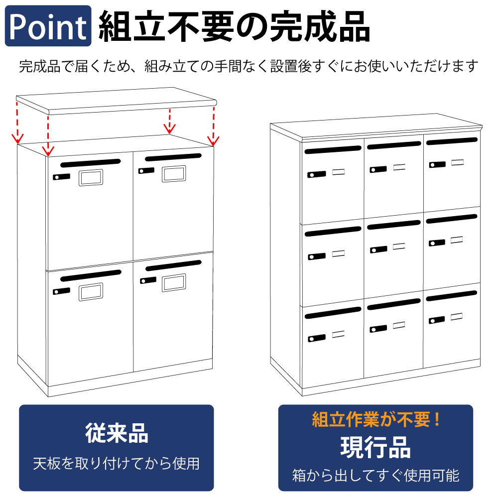 パーソナルロッカー スチールロッカー 9人用 ポイント7 組立不要の完成品 完成品でお届け 家具のAKIRA