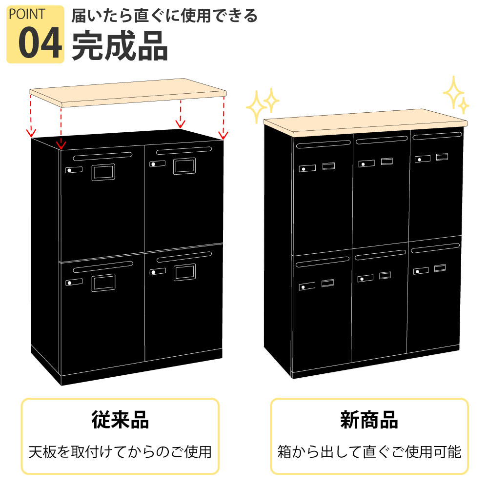 パーソナルロッカー ロッカー 個人収納 収納 ナチュラル木目天板 ブラック本体 6人用 組立簡単 家具のAKIRA