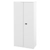 保管庫 キャビネット 扉付き 両開き 書庫 幅80cm 高さ180cm ホワイト