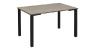 カイギーノ テーブル 幅120cm ライトブラウン天板 ブラック脚