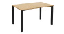 カイギーノ テーブル 幅120cm ナチュラル天板 ブラック脚