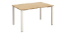 カイギーノ テーブル 幅120cm ナチュラル天板 ホワイト脚