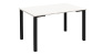 カイギーノ テーブル 幅120cm ホワイト天板 ブラック脚