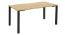 カイギーノ テーブル 幅150cm ナチュラル天板 ブラック脚
