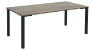 カイギーノ テーブル 幅180cm ライトブラウン天板 ブラック脚