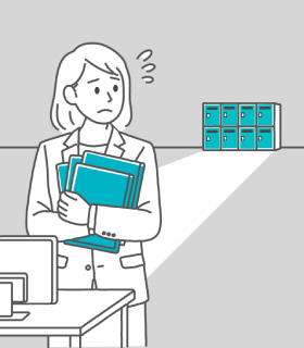 ロッカーが遠い