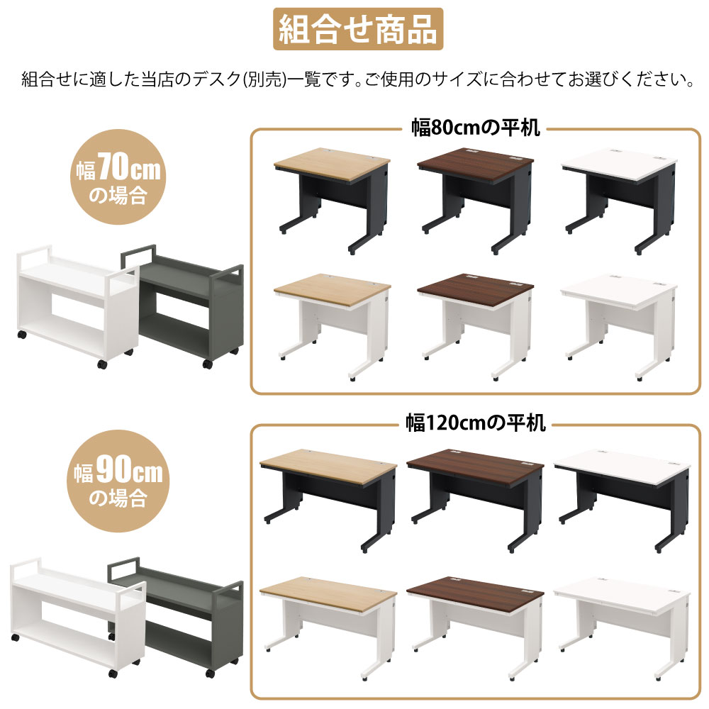 オープンワゴン 机下収納ワゴン デスク下収納 ワゴン 複数購入 家具のAKIRA