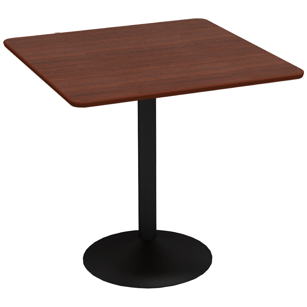 カフェテーブル　ダイニングテーブル　直径75cm　四角　スクエア　ダークブラウン　おしゃれ