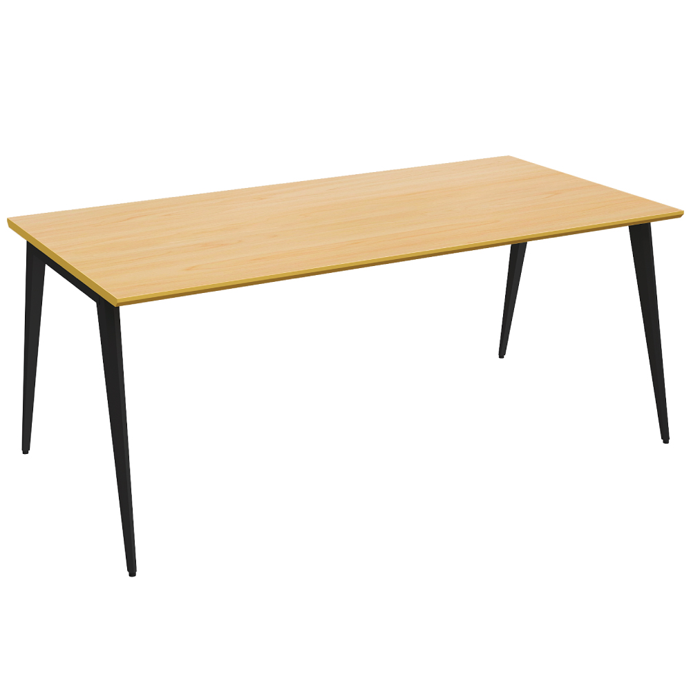 会議テーブル　ミーティングテーブル　フリーアドレスデスク　幅180cm　おしゃれ　ナチュラル