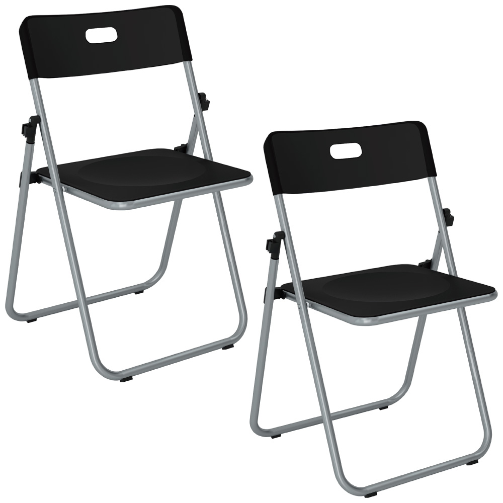 ミーティングチェア　会議チェア　カフェチェア　椅子　2脚セット　ブラック