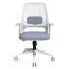 オフィスチェア デスクチェア 肘掛けあり グレー×グレー