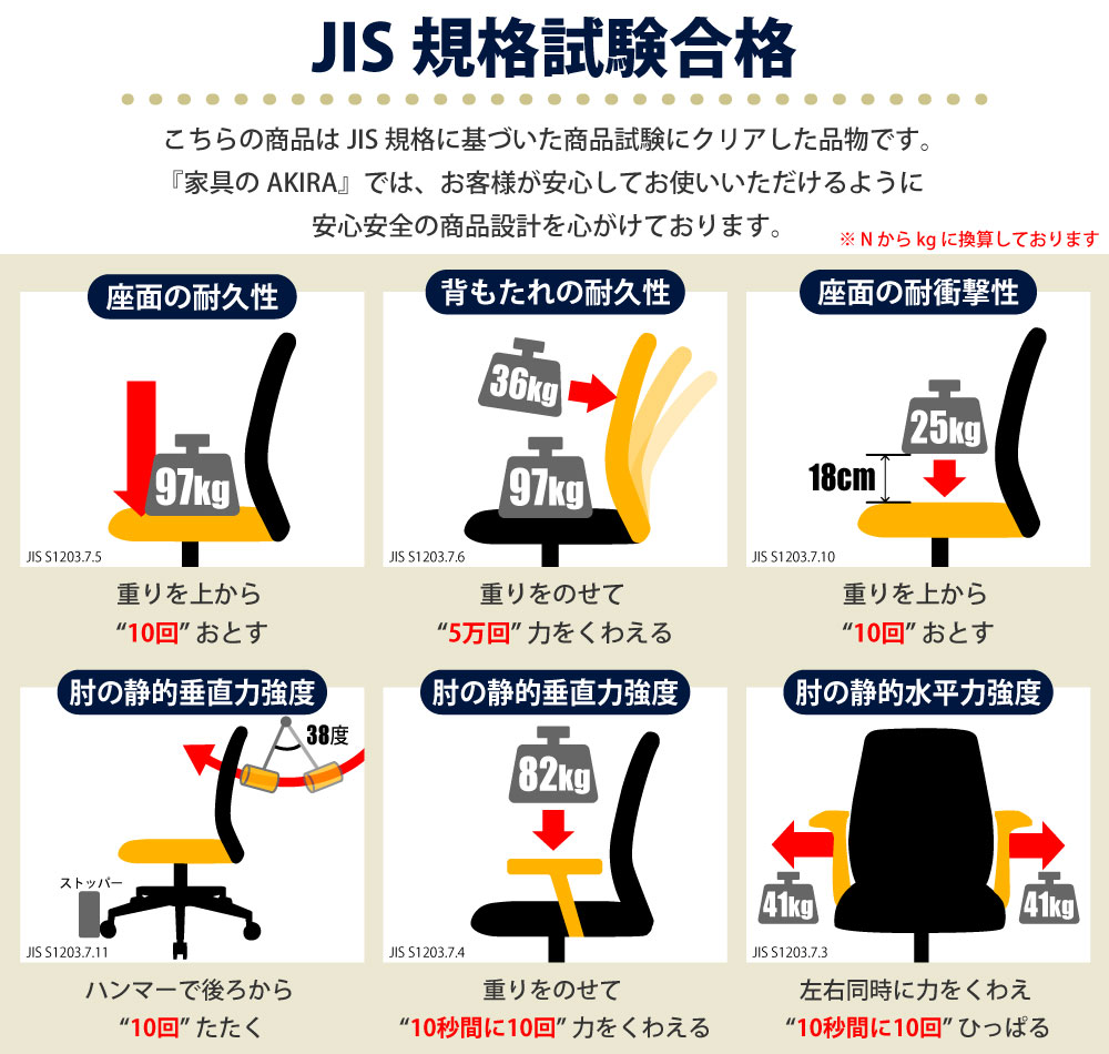 オフィスチェア デスクチェア ワークチェア ワーキングチェア グレー×ブラック JIS規格 商品試験合格 家具のAKIRA