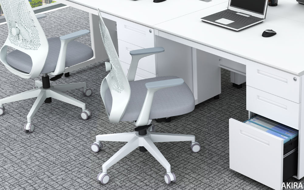オフィスチェア チェア グレー イメージ画像 多機能満載 家具のAKIRA