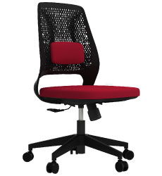 オフィスチェア チェア レッド ブラック 赤 黒 家具のAKIRA