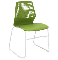 テーブルチェア チェア ミーティングチェア 会議用チェア グリーン 緑 単品 家具のAKIRA