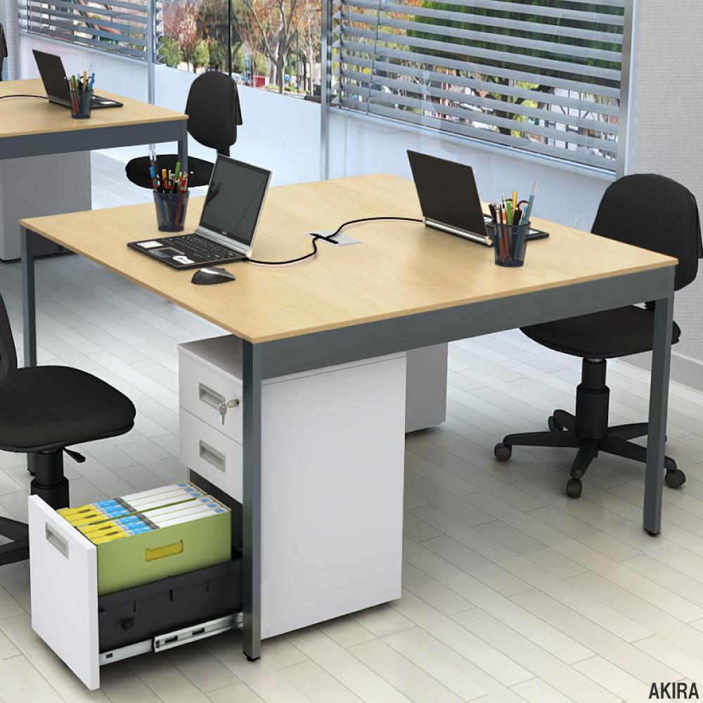 ミーティングテーブル 会議用テーブル 配線キャップ付き 幅1200×奥行