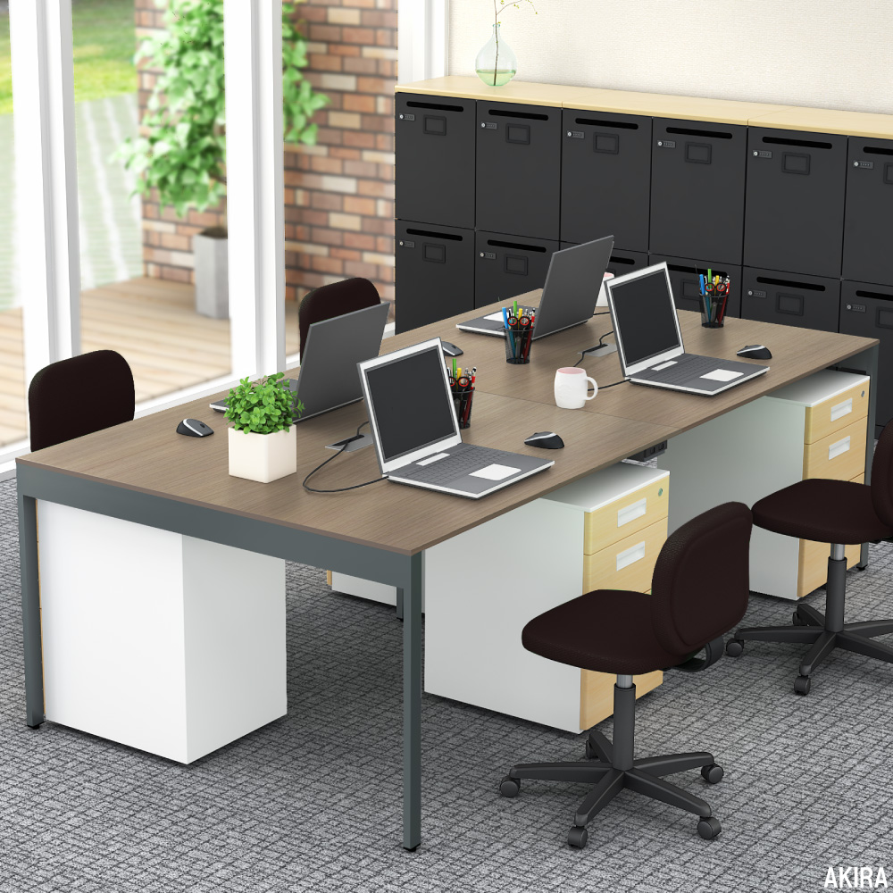 フリーアドレスデスク MP 配線収納付 テーブル マルチパーパス テーブル フリーアドレスデスク 配線収納付 幅